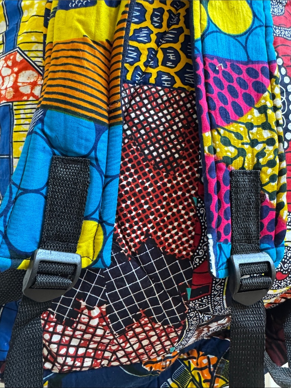 Colorful Patchwork Travel Backpack - Multicolor - Picture 5 of 6
